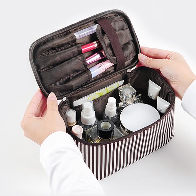 Travel Organizer Toiletry Cosmetic Bag With Compartments