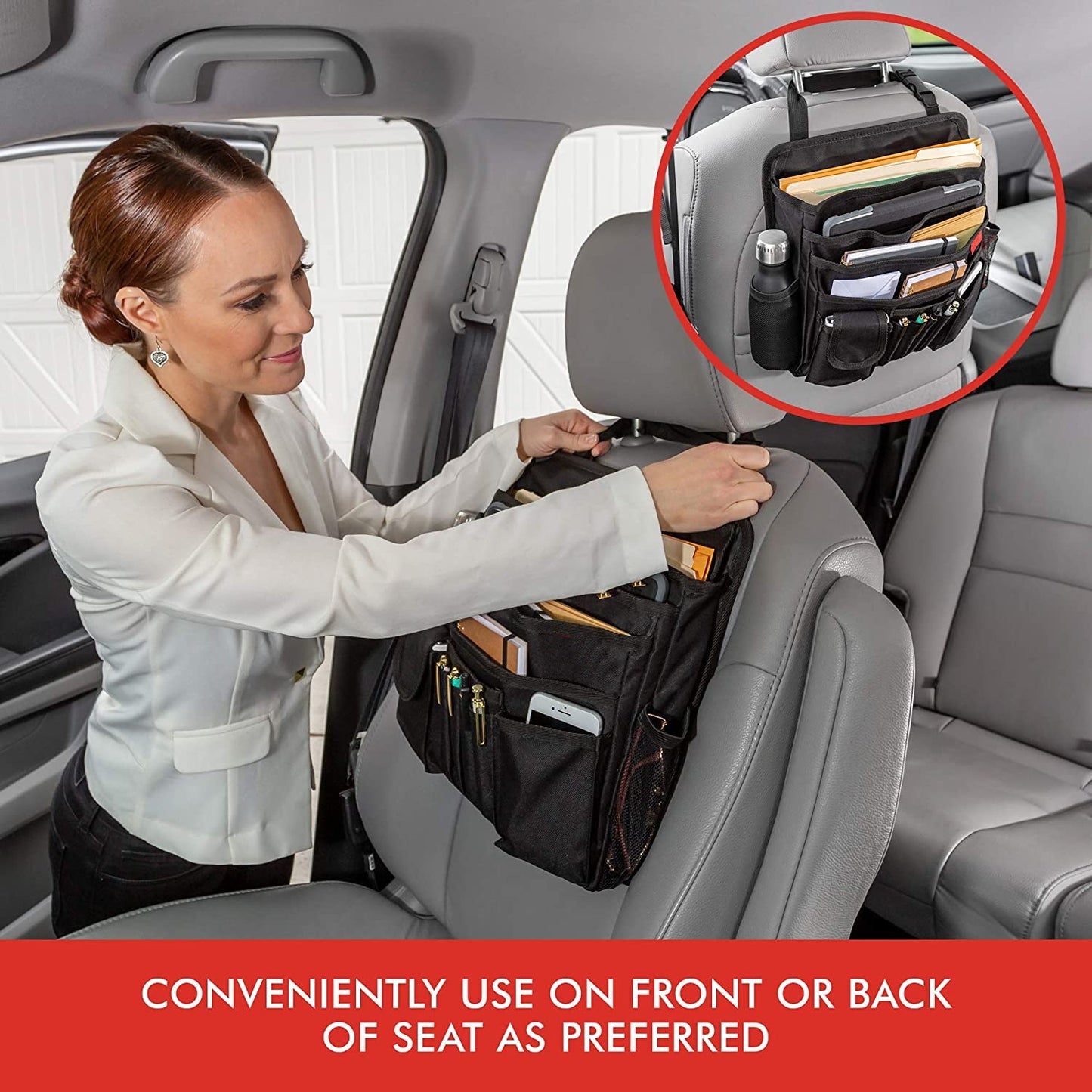 Durable Car Organizer for Front Seat or Car Seat
