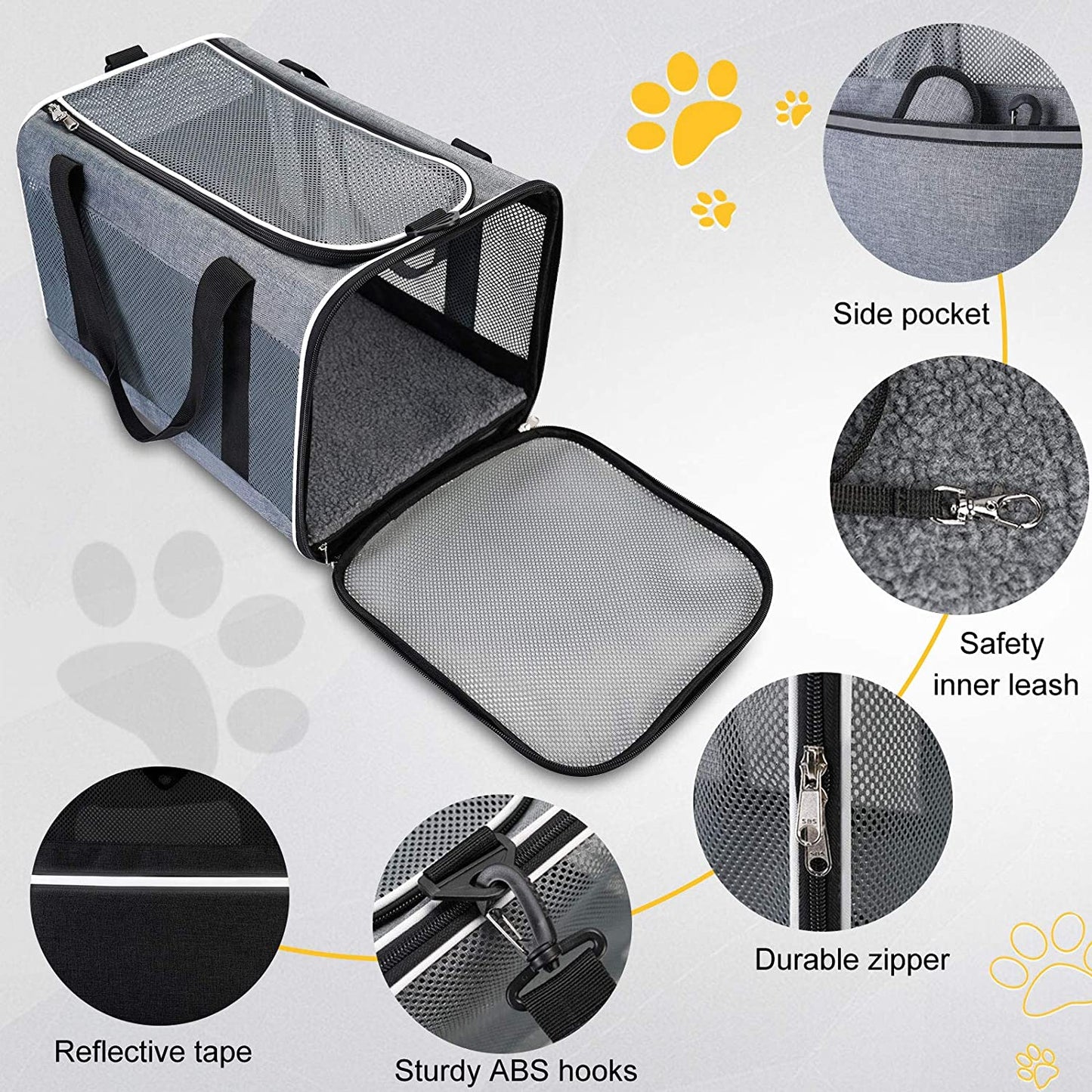 Durable Pad Collapsible Pet Travel bag