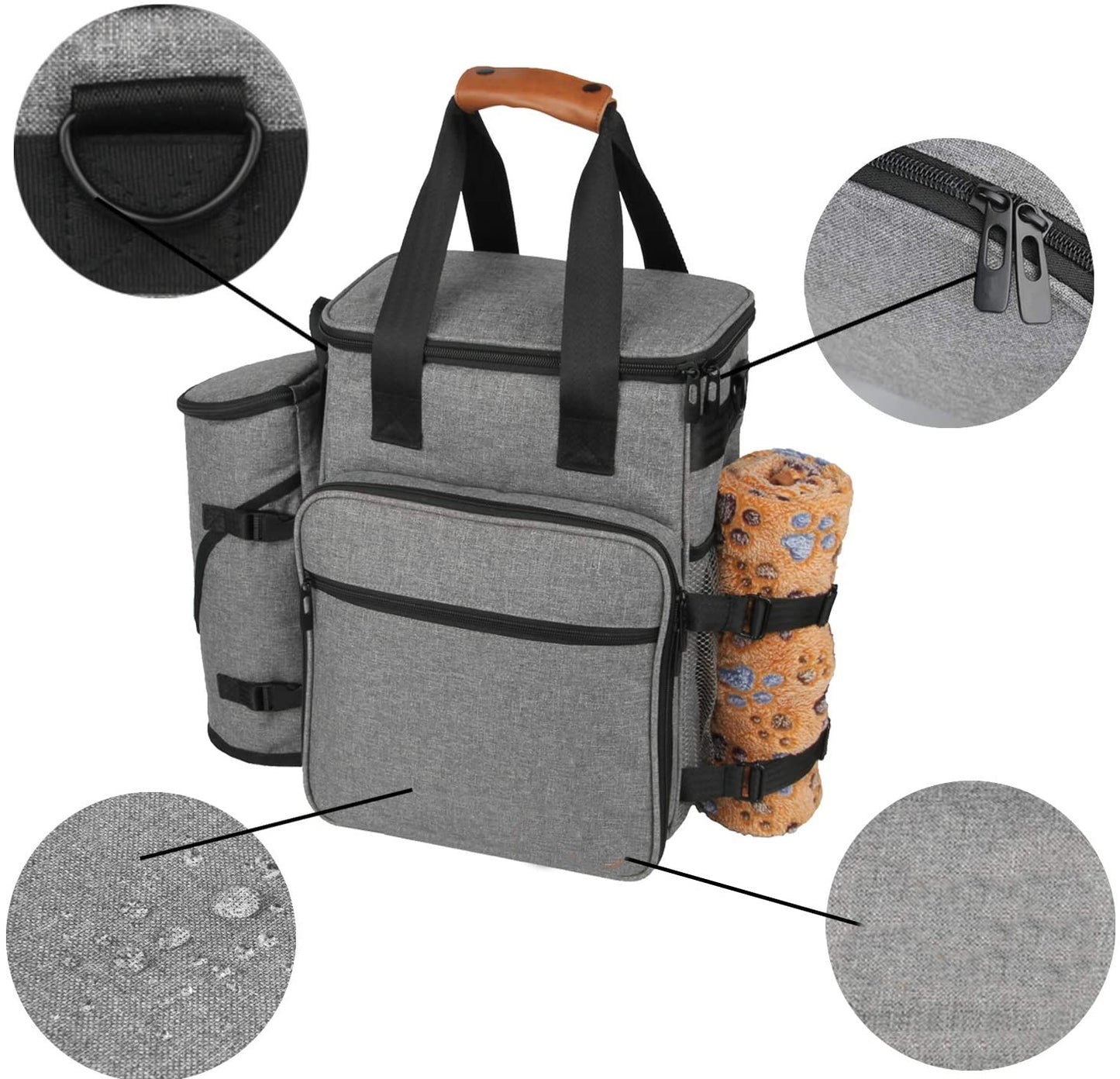 Large Capacity Pet Food Carrier Toys Organizer