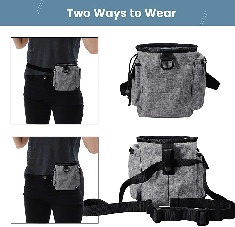 Treats Puppy Training Pouch With Built-in Dog Waste Bag