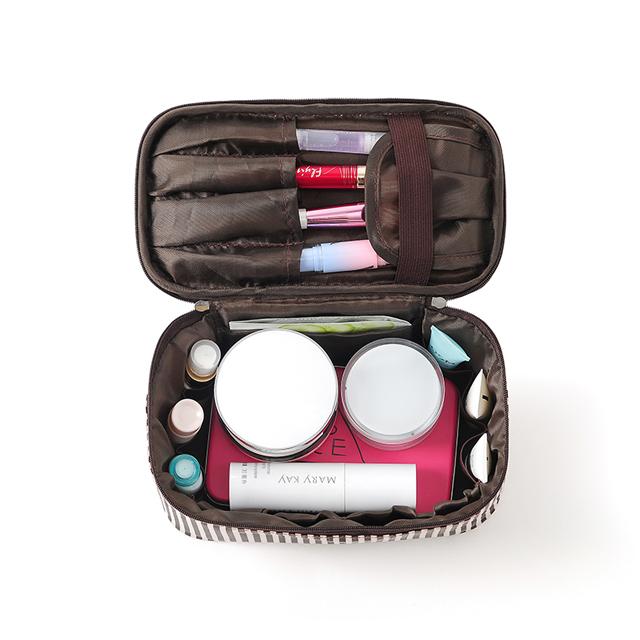 Travel Organizer Toiletry Cosmetic Bag With Compartments