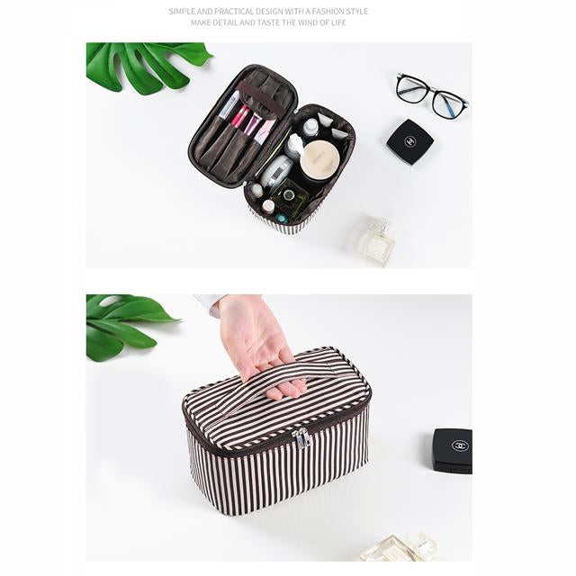 Travel Organizer Toiletry Cosmetic Bag With Compartments