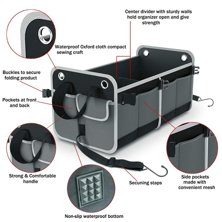 Auto Trunk Trunk Foldable Car Set Organizer Bag