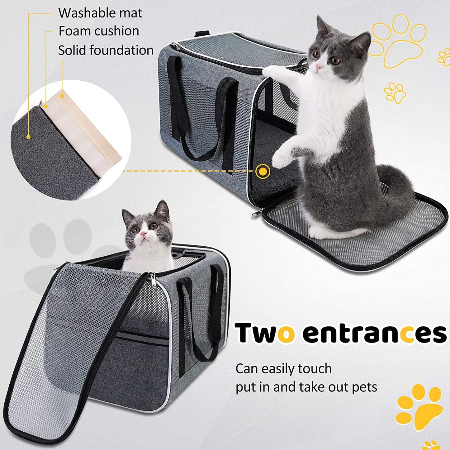 Durable Pad Collapsible Pet Travel bag