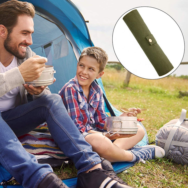 Portable Reusable Picnic Cutlery Flatware Bag