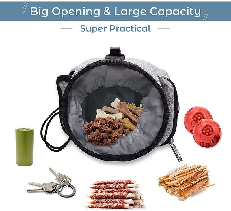 Treats Puppy Training Pouch With Built-in Dog Waste Bag