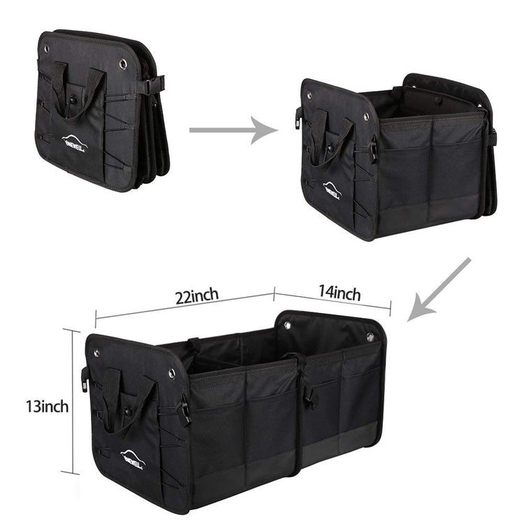 Portable Car Trunk Organizer Durable Collapsible Storage Bag