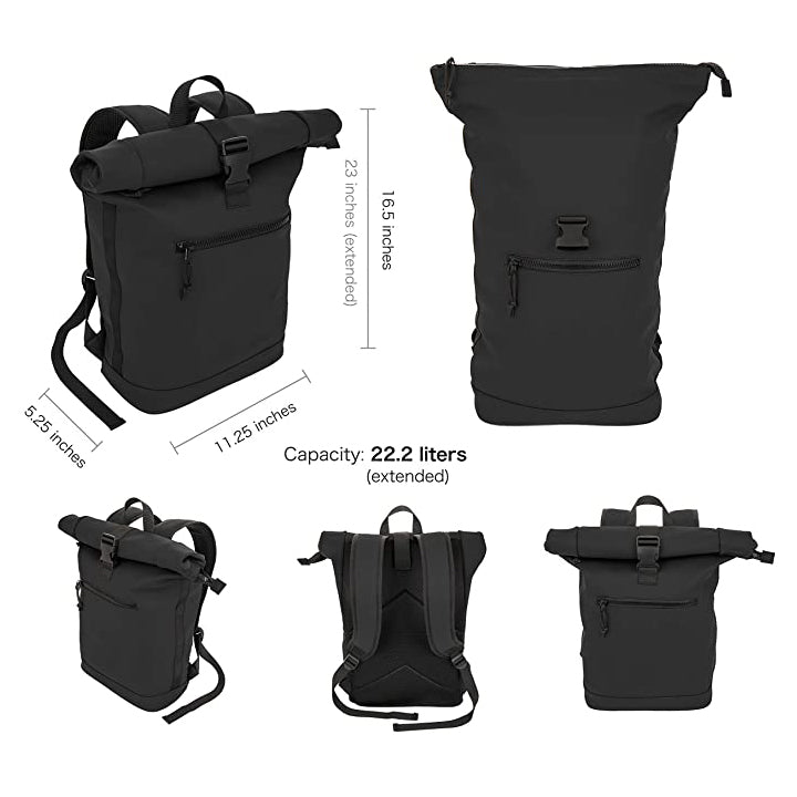 High Quality Waterproof Oxford Expandable Rolltop Backpack