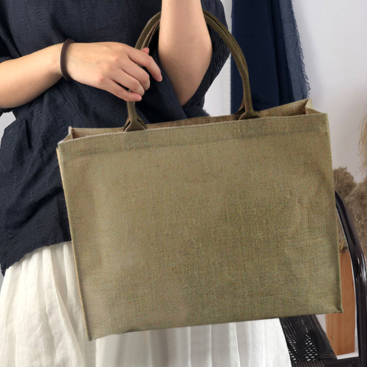 100% Nature Hemp Shopping Tote Bag