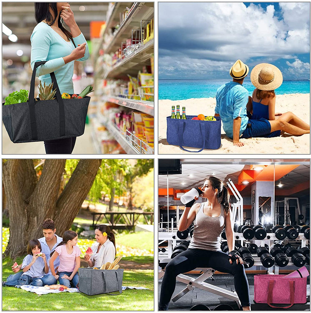 Large Soft Foldable Storage Utility Tote Bag