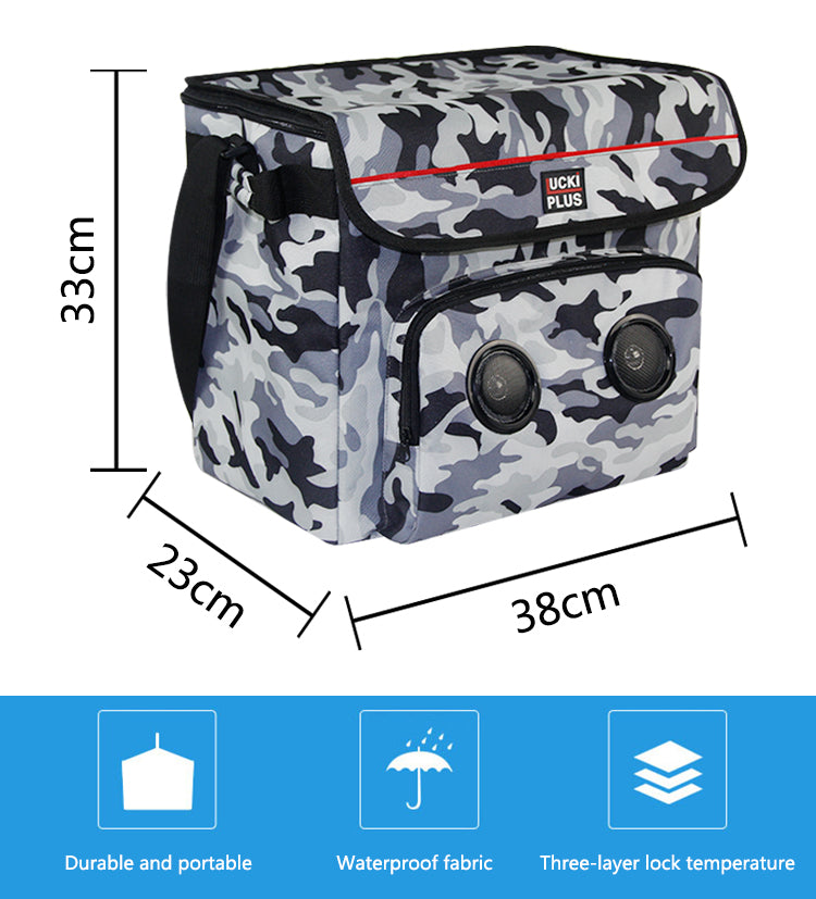 Waterproof Insulated Thermal Freezer Cooler Bag with Speaker