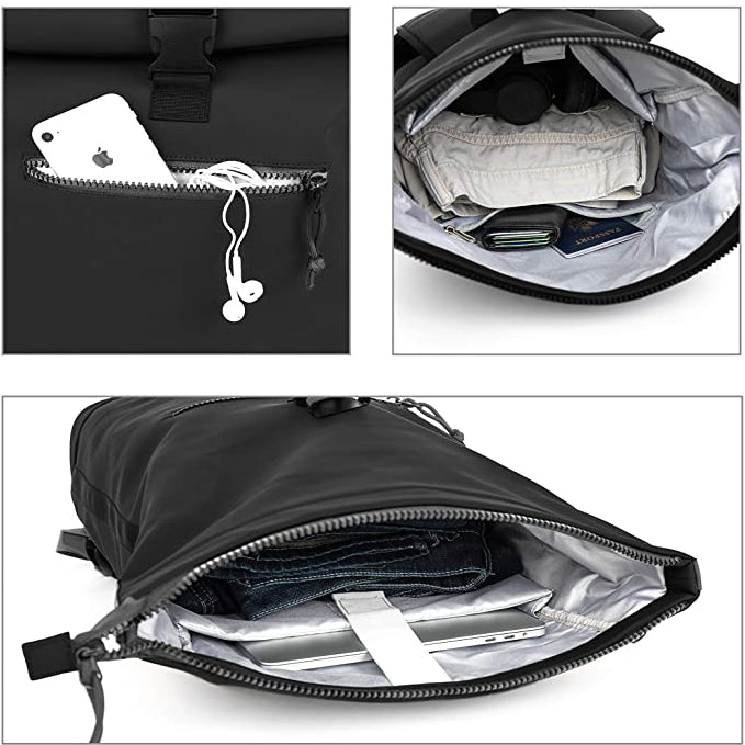 High Quality Waterproof Oxford Expandable Rolltop Backpack