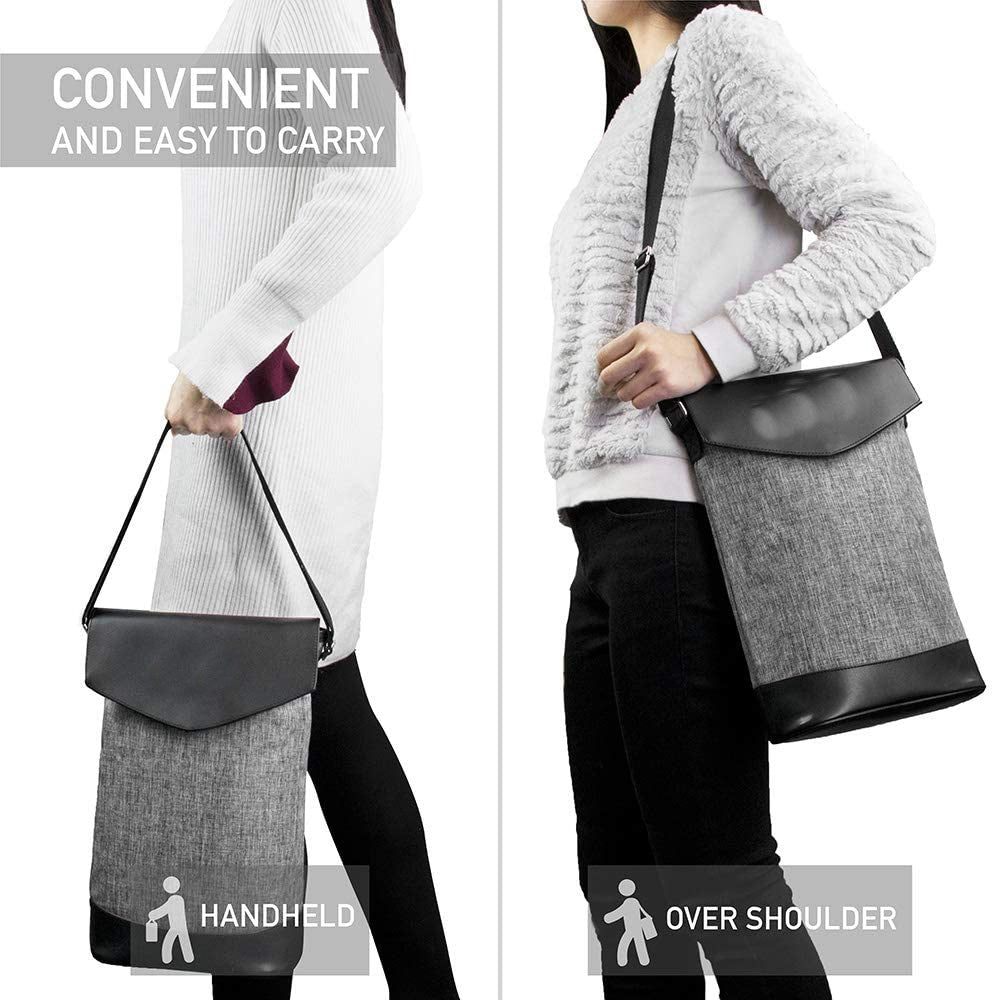 2 Bottles Wine Storage Insulated Cooler Shoulder Bag