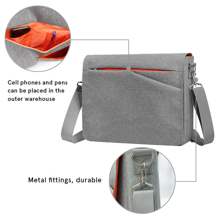 14" Laptop Messenger Handbag Crossbody Side Bag