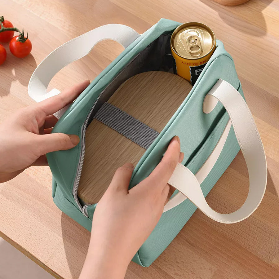 Insulated Roll Top Lunch Box Cooler Bag