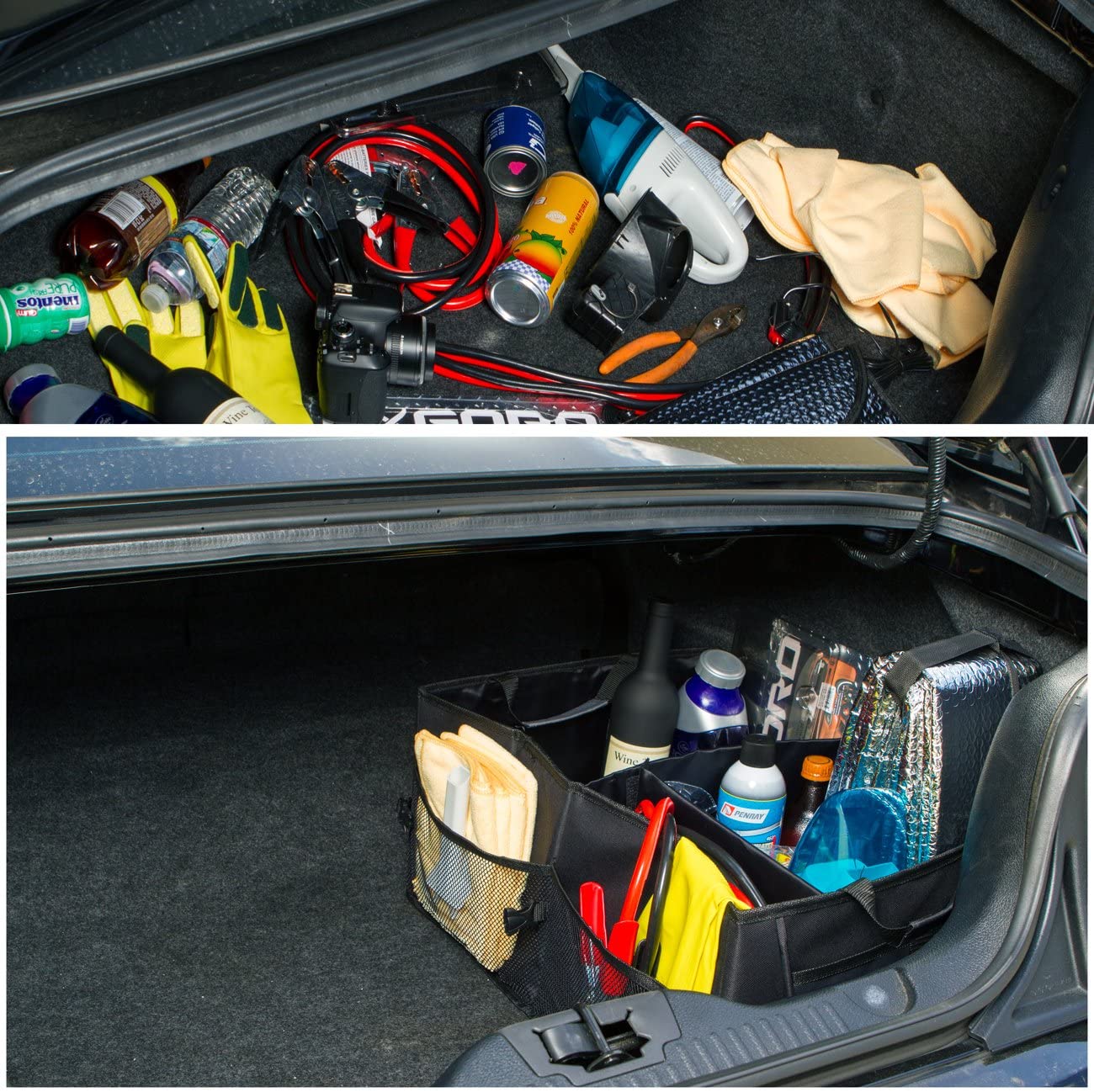 Washable Collapsible Car Bag Organizer