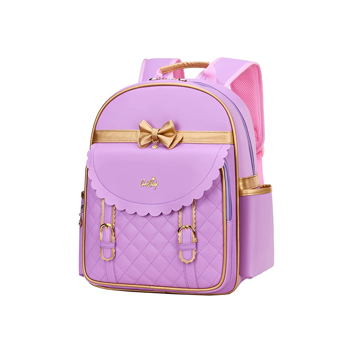 Children Princess Waterproof PU Backpack for Girls