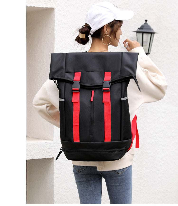 Waterproof Travel Laptop Student Roll Top Backpack
