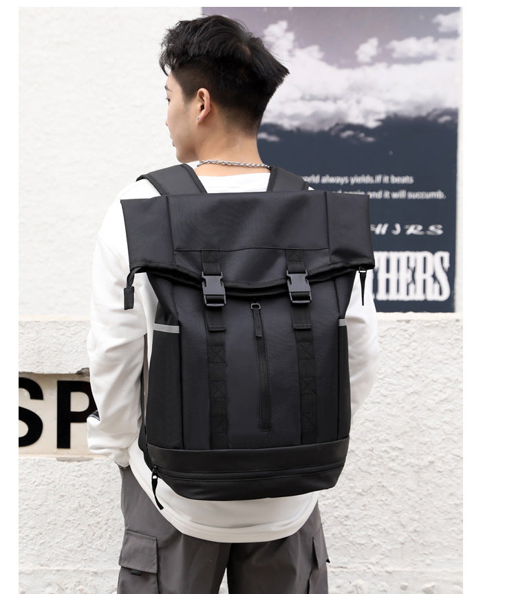 Waterproof Travel Laptop Student Roll Top Backpack