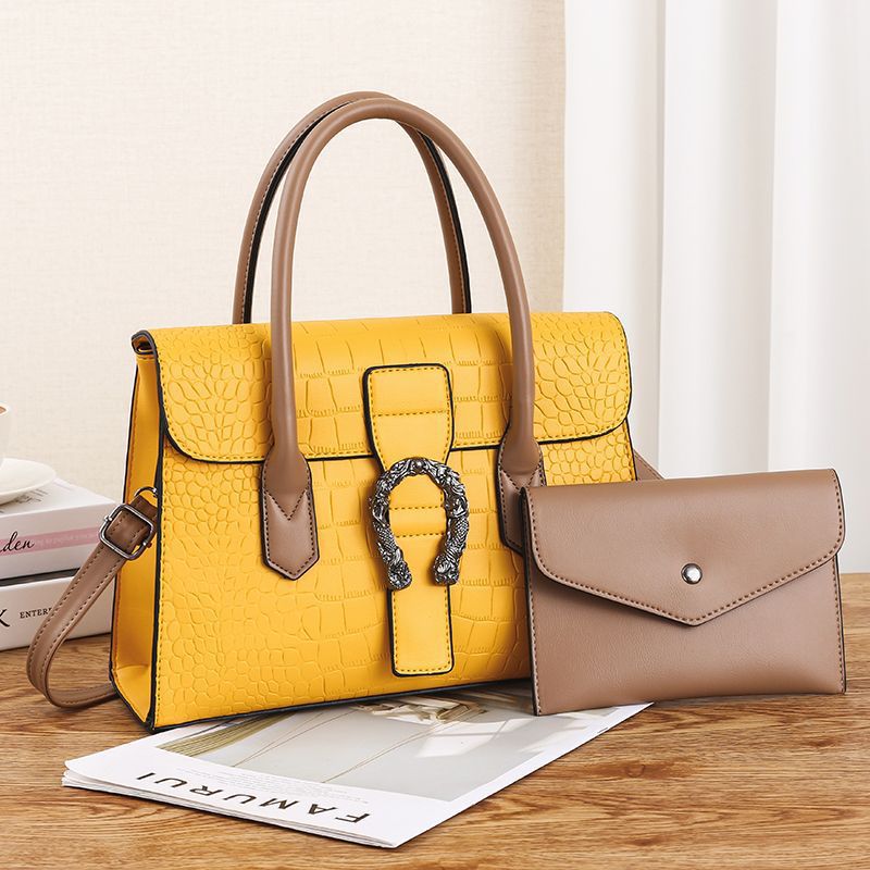 New Ladies One Shoulder Fashion Crocodile Pattern Handbag