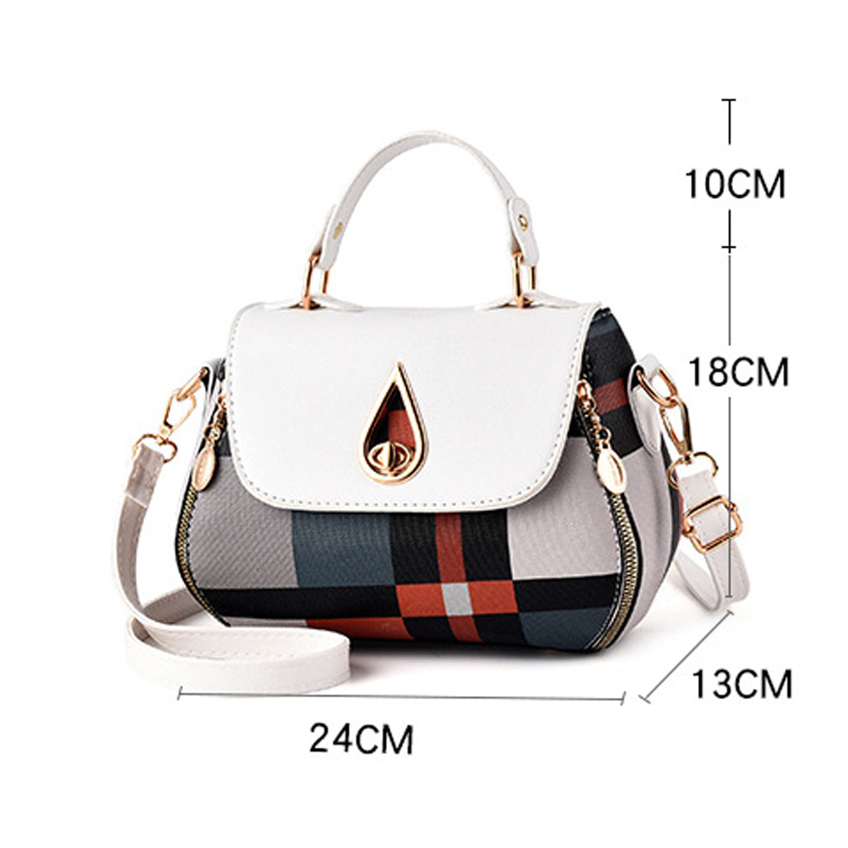 Fashion Lock Shoulder Crossbody Bag