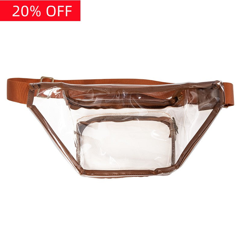 New Transparent Outdoor Running Large-capacity Waist Bag