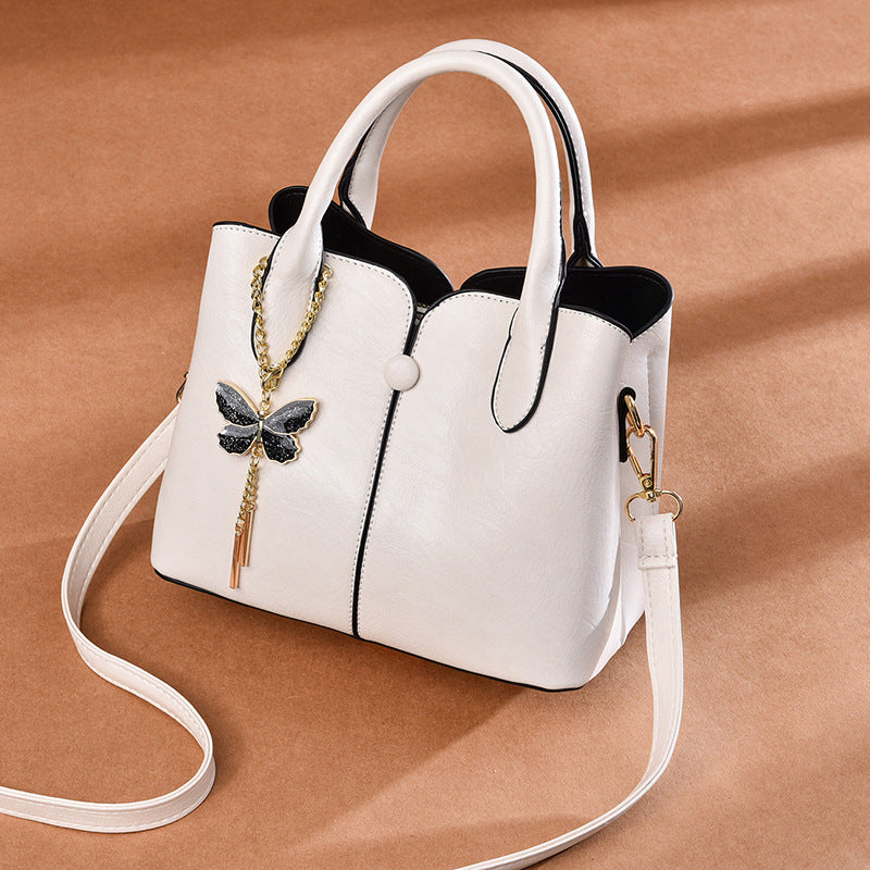 New Fashion Handbag Retro Large Capacity Shoulder Bag