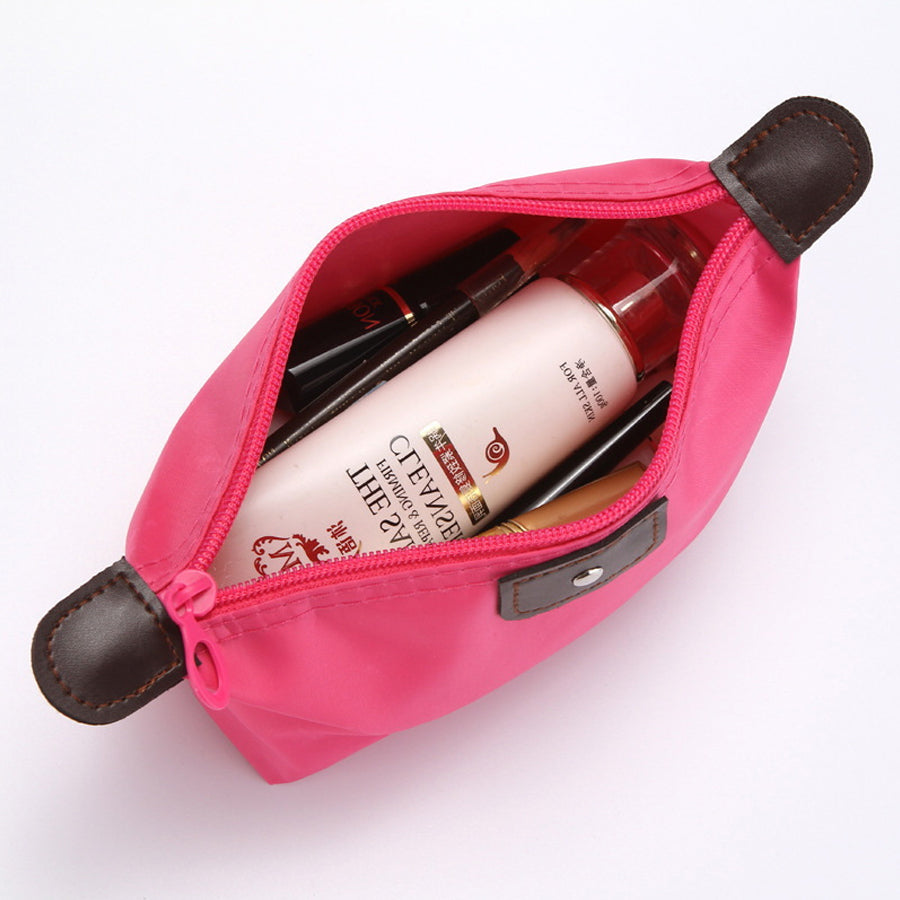 Portable Travel Nylon Makeup Cosmetic Toiletry Bag