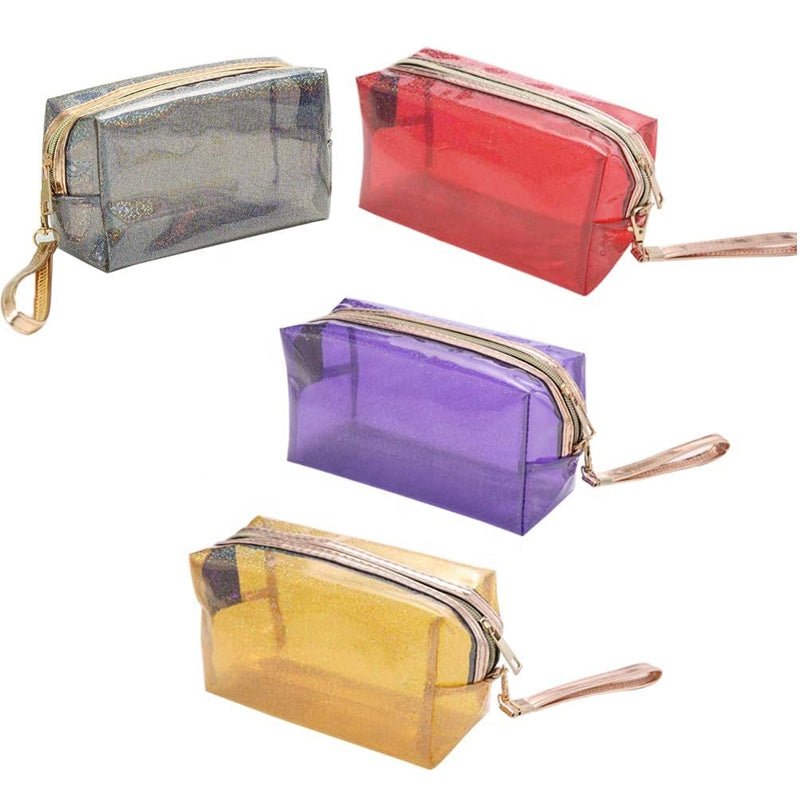 PVC Transparent Zippered Toiletry Bag