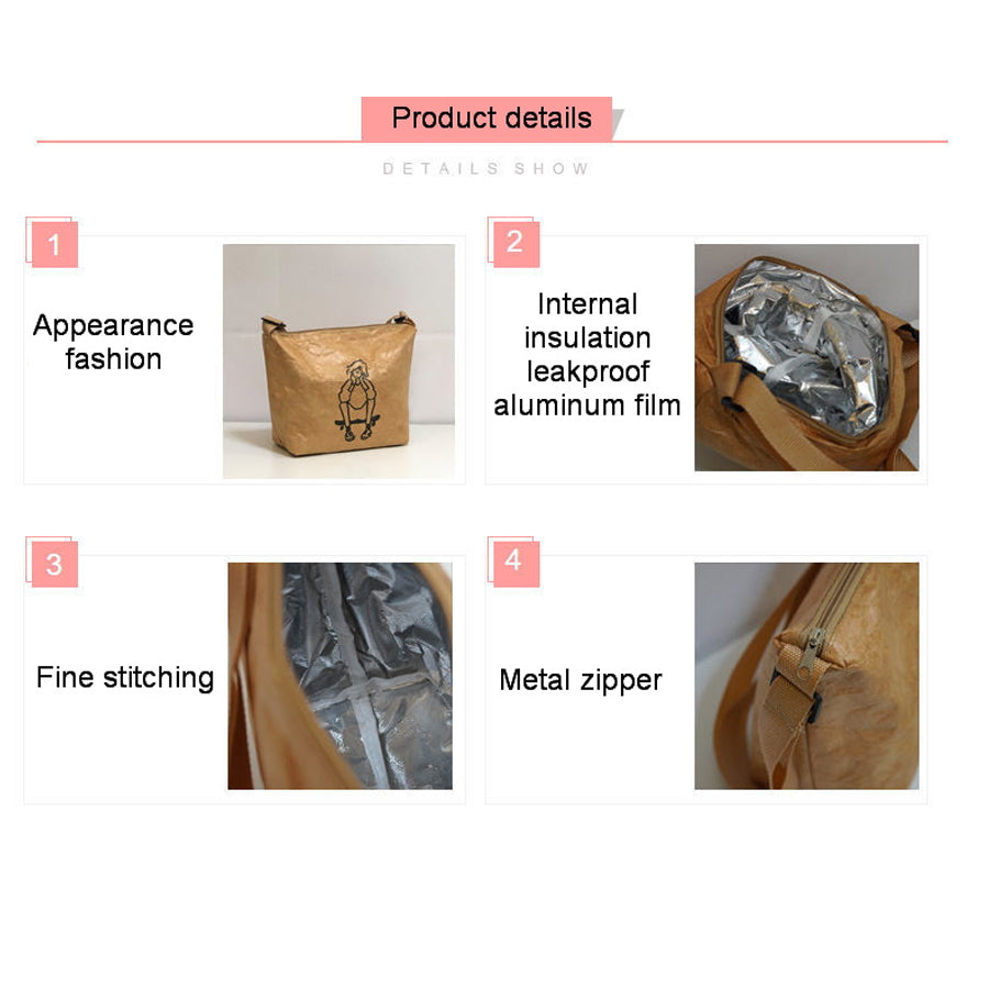 New Dupont Paper Insulation Lunch Cooler Bag