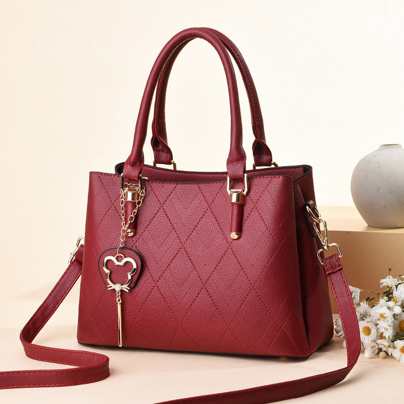 New Trend Embossed Large Capacity Shoulder Bag