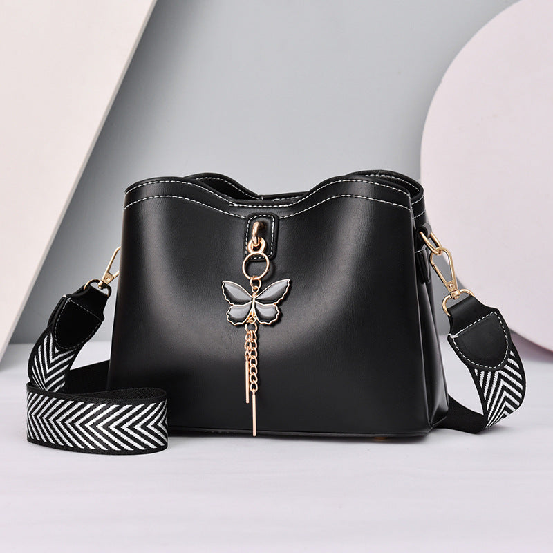New Fashion Wide Strap Bow Bag