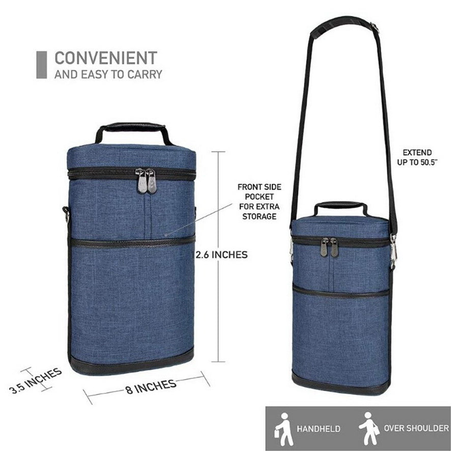 Two Bottles Wine Insulated Cooler Bottles