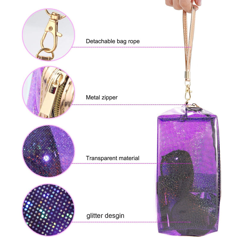 PVC Transparent Zippered Toiletry Bag