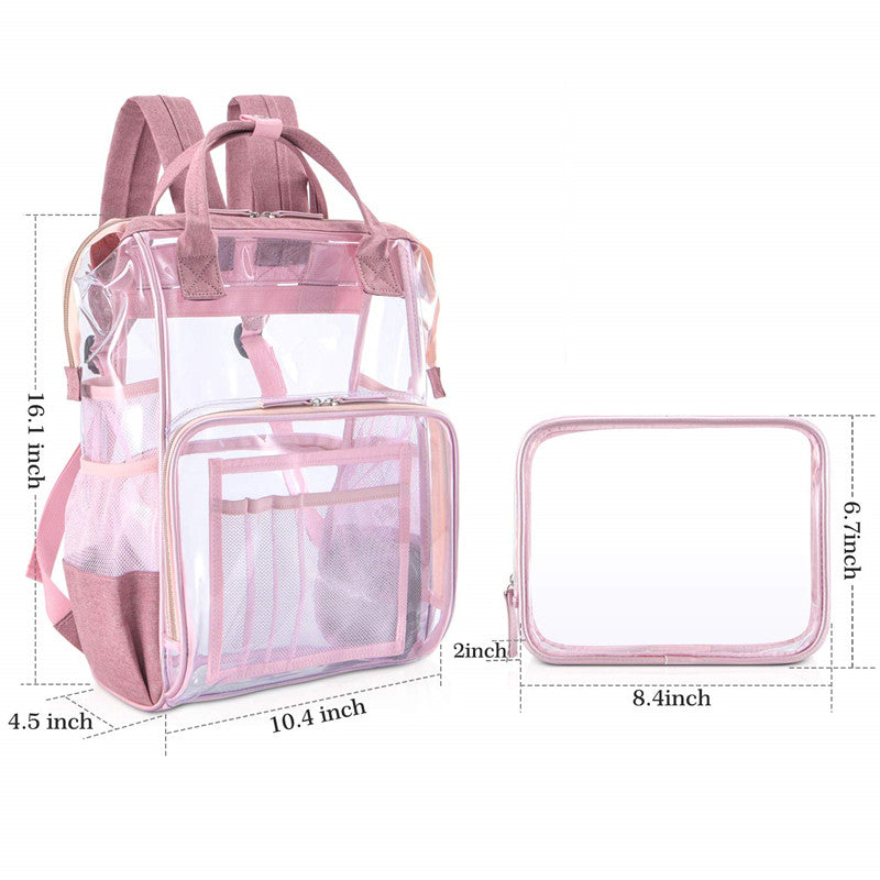 Fashion Heavy Duty Clear Transparent Backpack