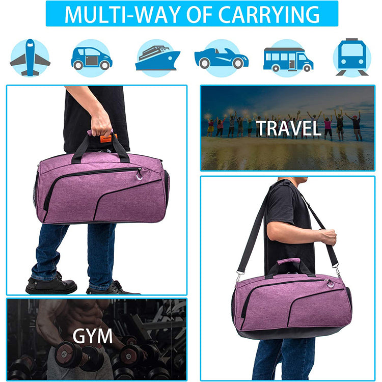 35L Large Capacity Duffel Sport With Shoe Compartment
