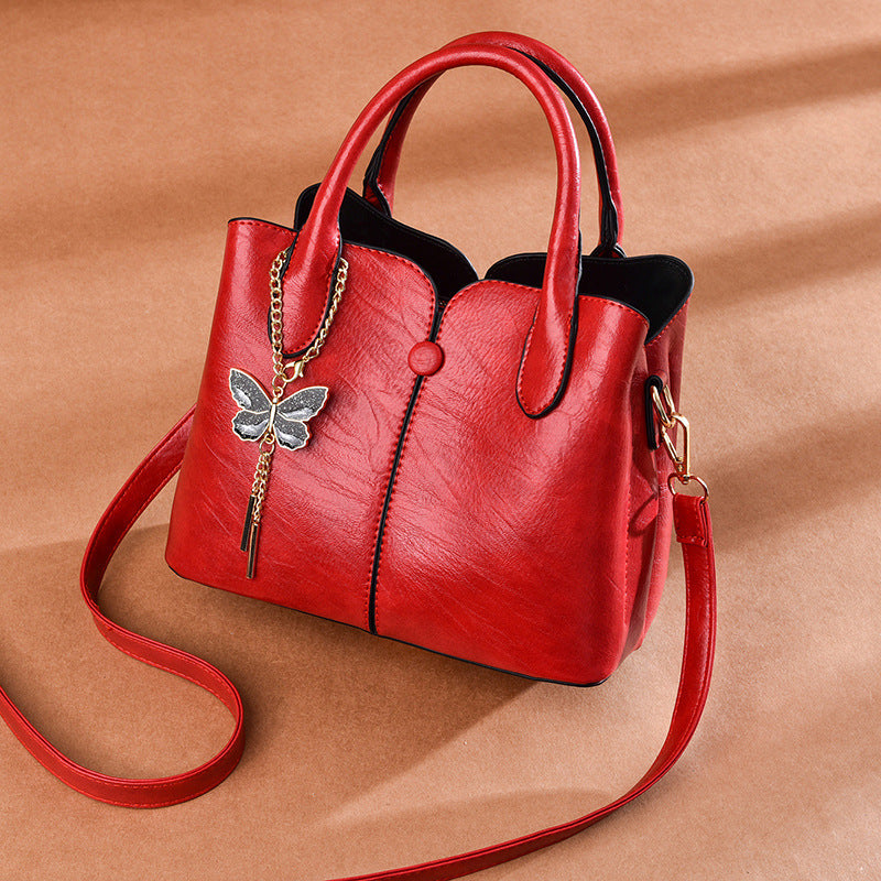 New Fashion Handbag Retro Large Capacity Shoulder Bag