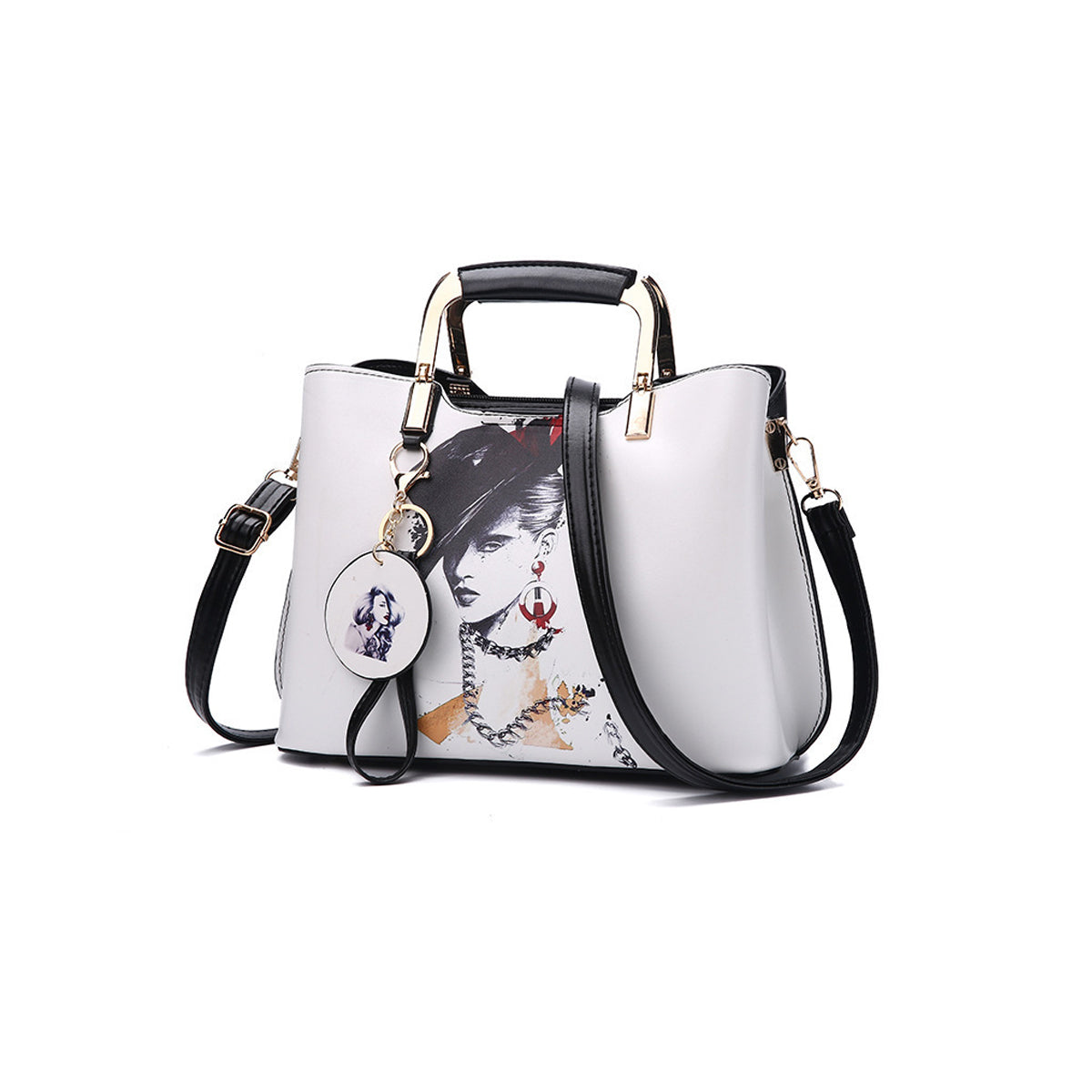 Top Handle Satchel Shoulder Bags Ladies Leather Totes