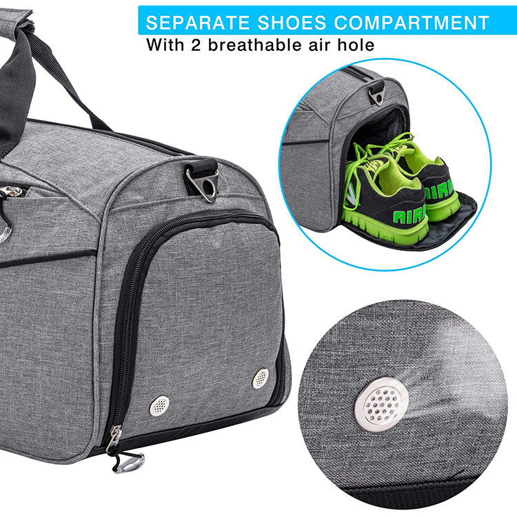 35L Large Capacity Duffel Sport With Shoe Compartment