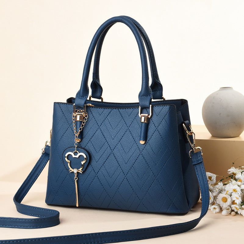 New Trend Embossed Large Capacity Shoulder Bag