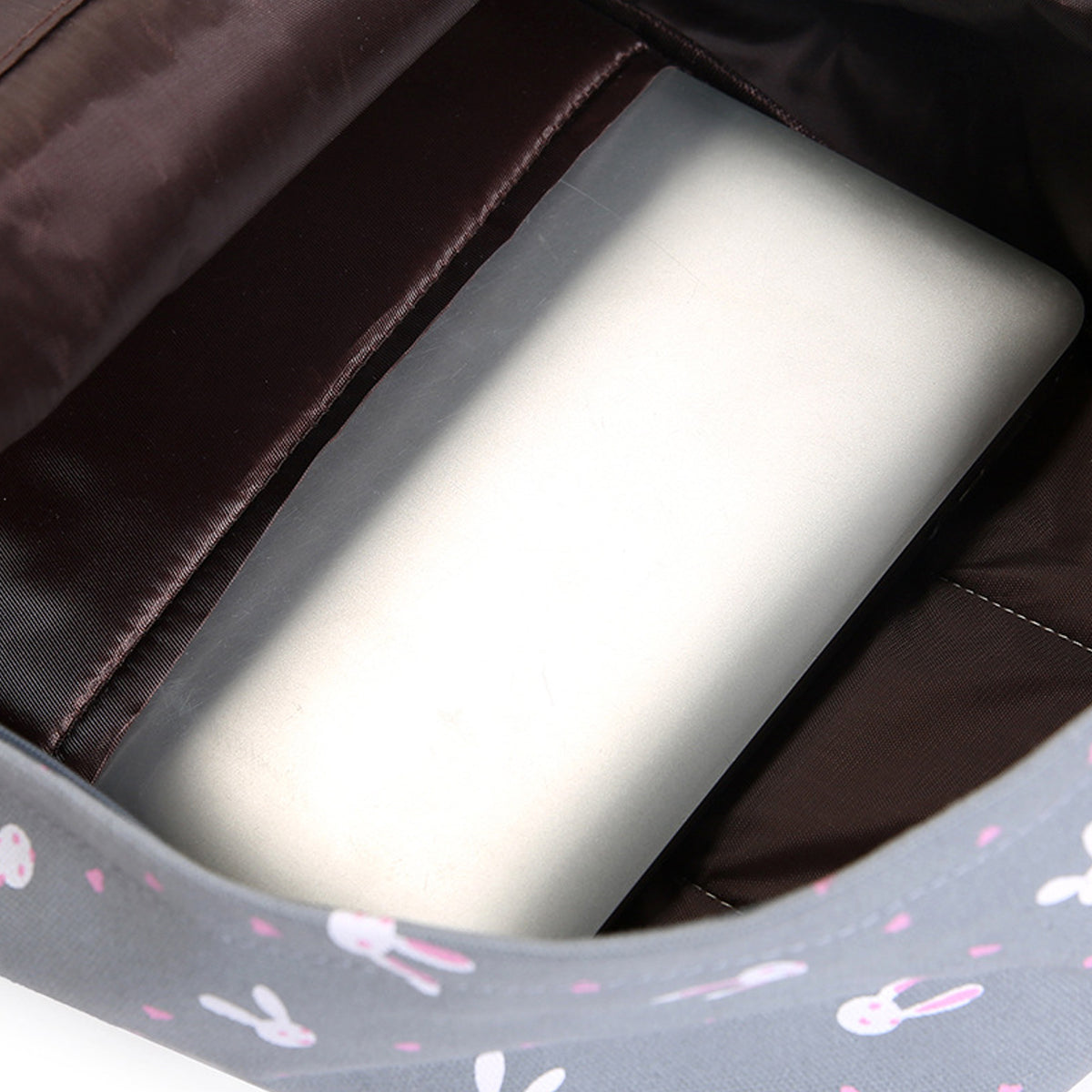 3Pcs Rabbit-Print Girls School Bag Backpack