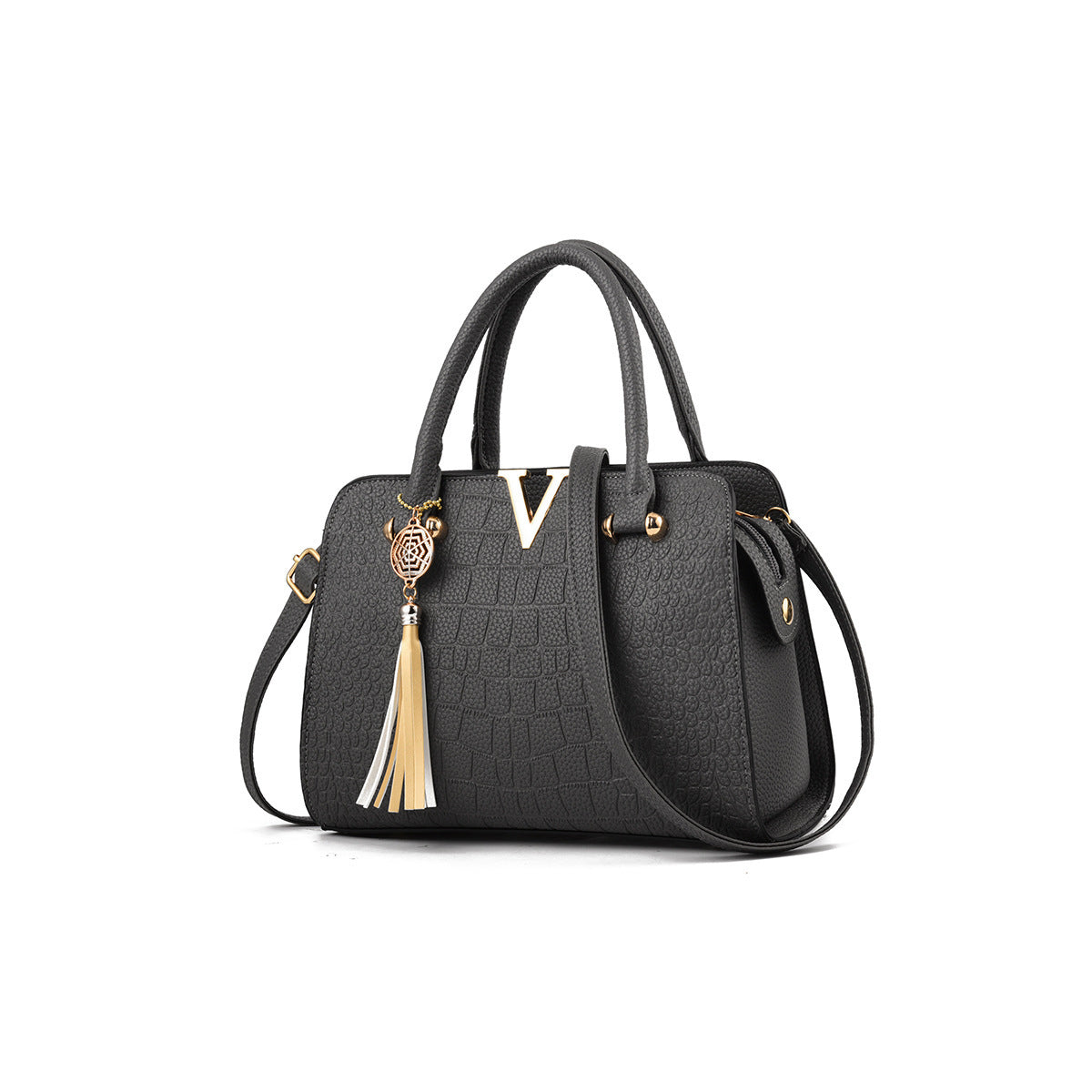 New Fashion PU Leather Crocodile Pattern Handbag Shoulder Bag