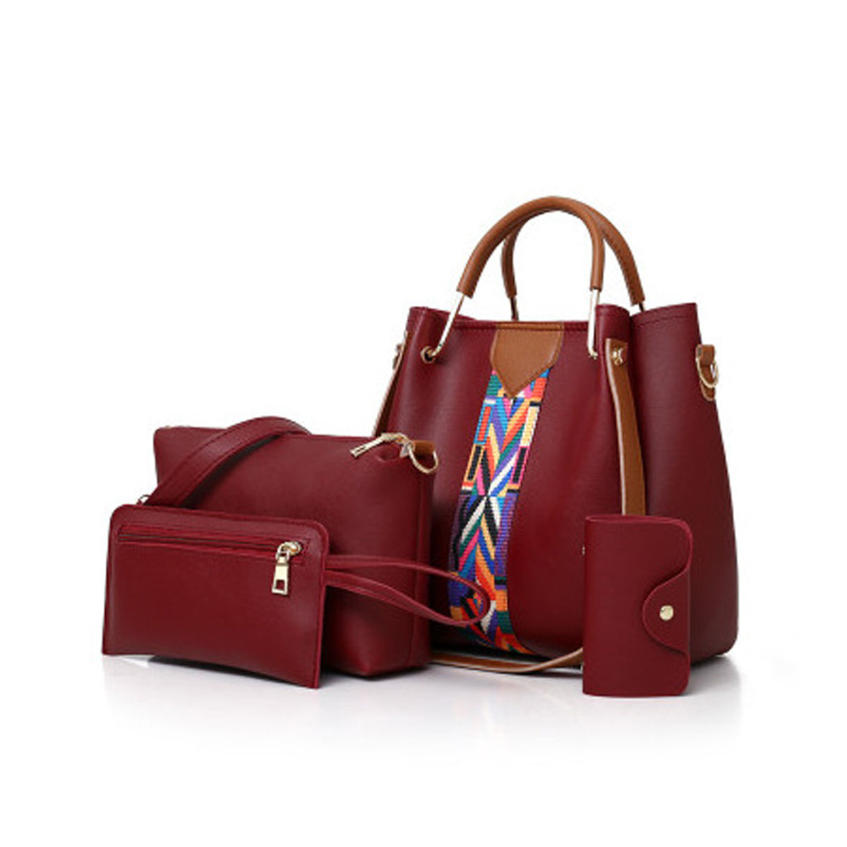 Four-piece Fashion Handbag One-shoulder Messenger Bag