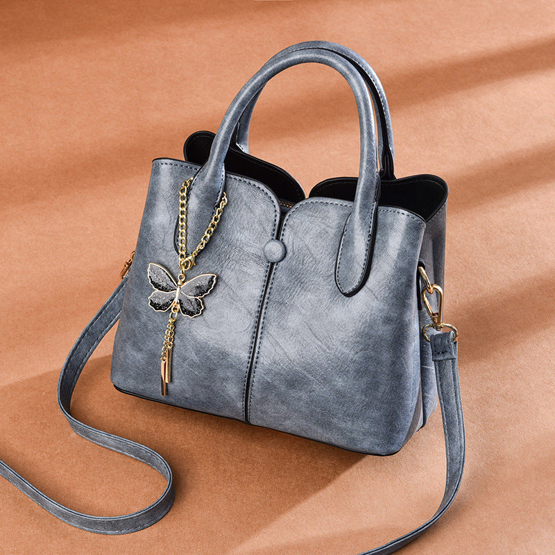 New Fashion Handbag Retro Large Capacity Shoulder Bag