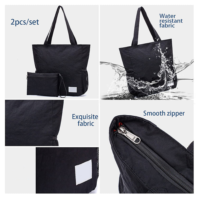 Fashion Full Printing Polyester Beach Tote Bag
