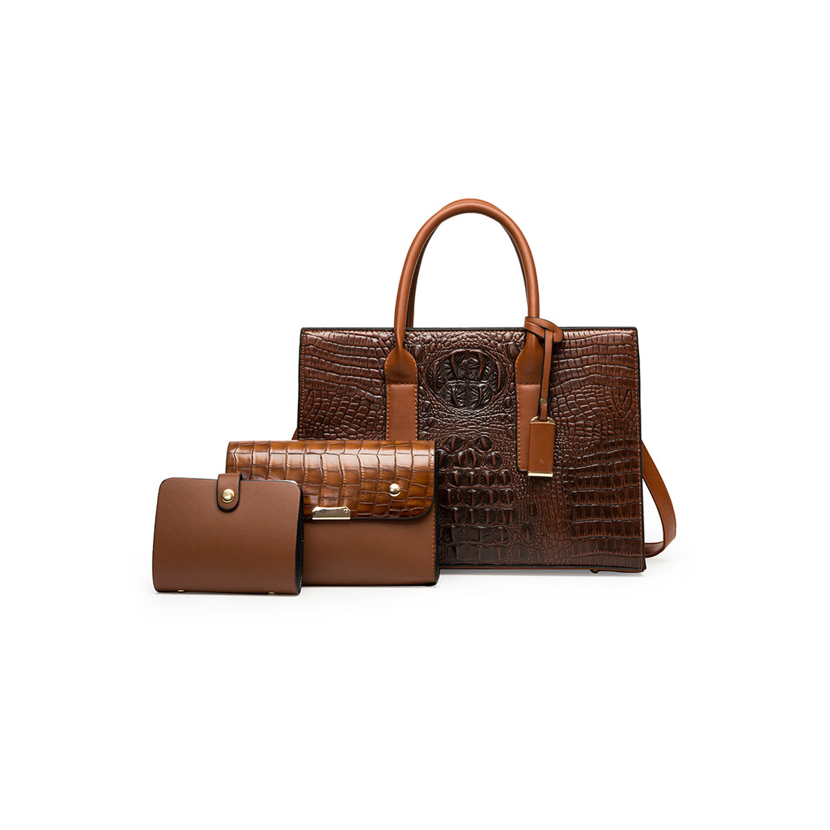 New Fashion Crocodile Print Bag Large Capacity Handbag For Lady