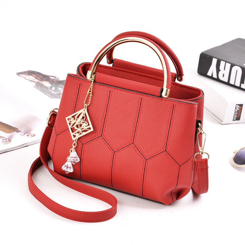 New Fashion Handbag Embroidered Thread Shoulder Bag