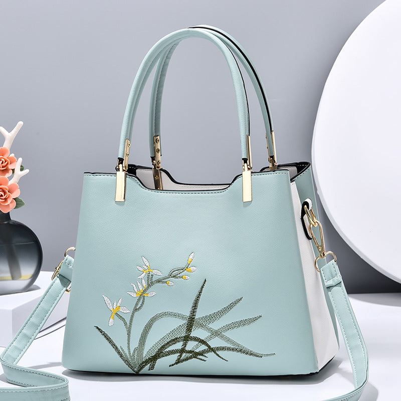 Fashion New Large Capacity PU Leather Shoulder Bag
