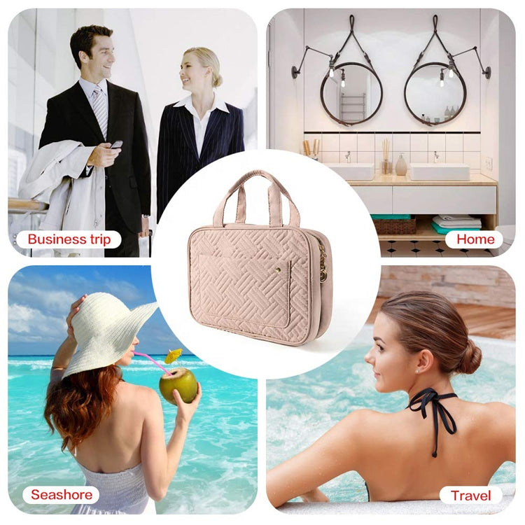 Folding Portable Quilting Travel Roll Up Toiletry Bags